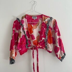AYFEE Floral Cropped Top